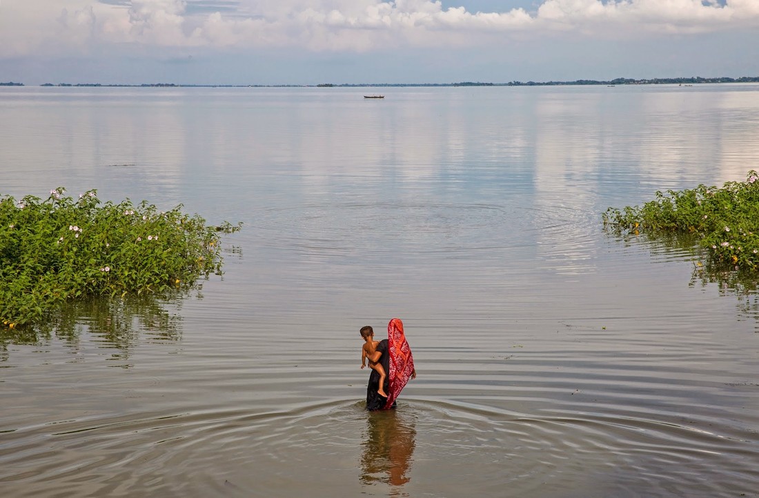 Au Bangladesh, les inondations sont de plus en plus fréquentes du fait du changement climatique.