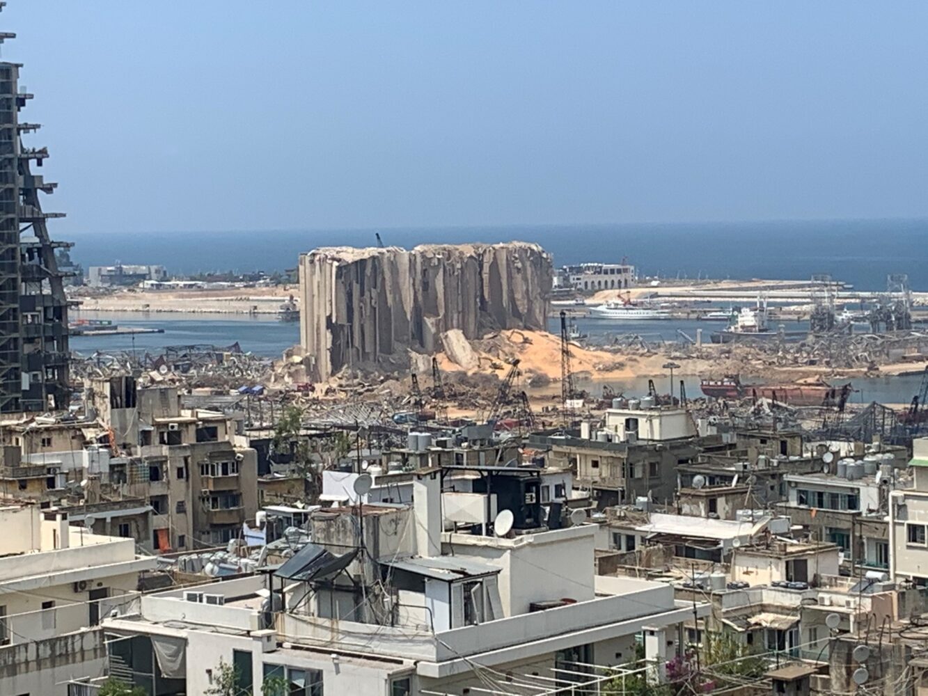 Le 4 aout 2020 une double explosion à détruit le port de Beyrouth