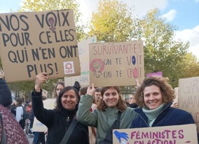 Mobilisation pour les droits des femmes