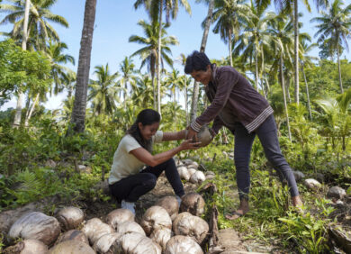 Mary Joy lutte contre les conséquences du changement climatique aux Philippines.