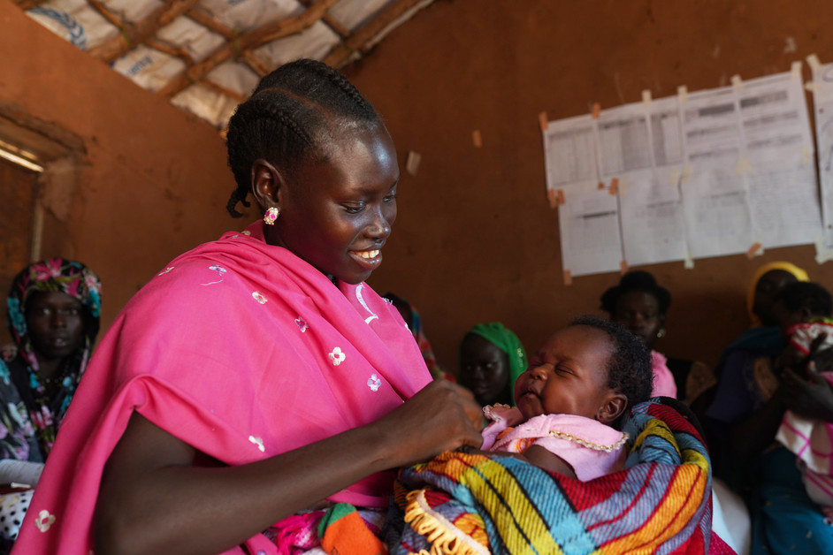 Une mère et son enfant au Soudan