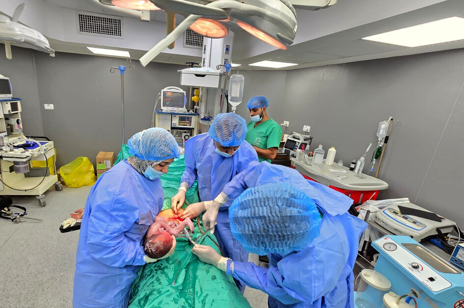 Une naissance dans un hôpital à Gaza