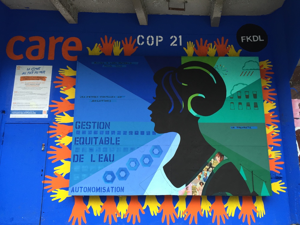 Le climat au pied du mur : la fresque de FKDL pour l'association CARE