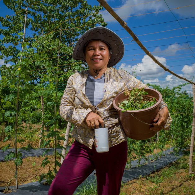 Rosemarie a tout perdu suite au typhon Haiyan. CARE l'a aidé à se reconstruire.