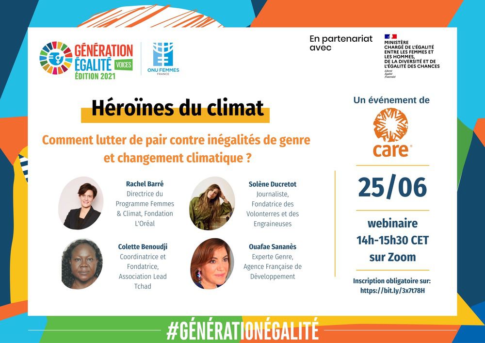 visuel webinaire héroïne du climat de CARE France