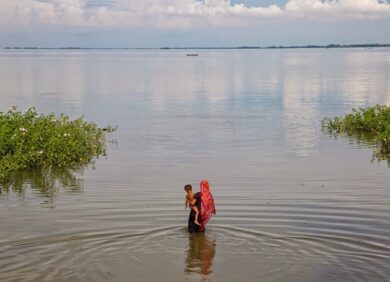 Au Bangladesh, les inondations sont de plus en plus fréquentes du fait du changement climatique.