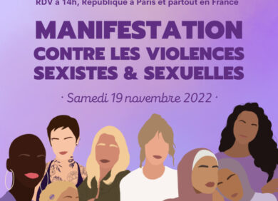 Appel à se réunir pour la grande mobilisation contre les violences sexistes et sexuelles en France