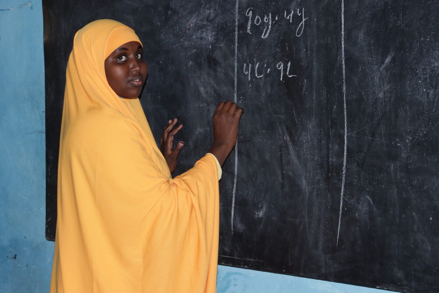 Une écolière en Somalie