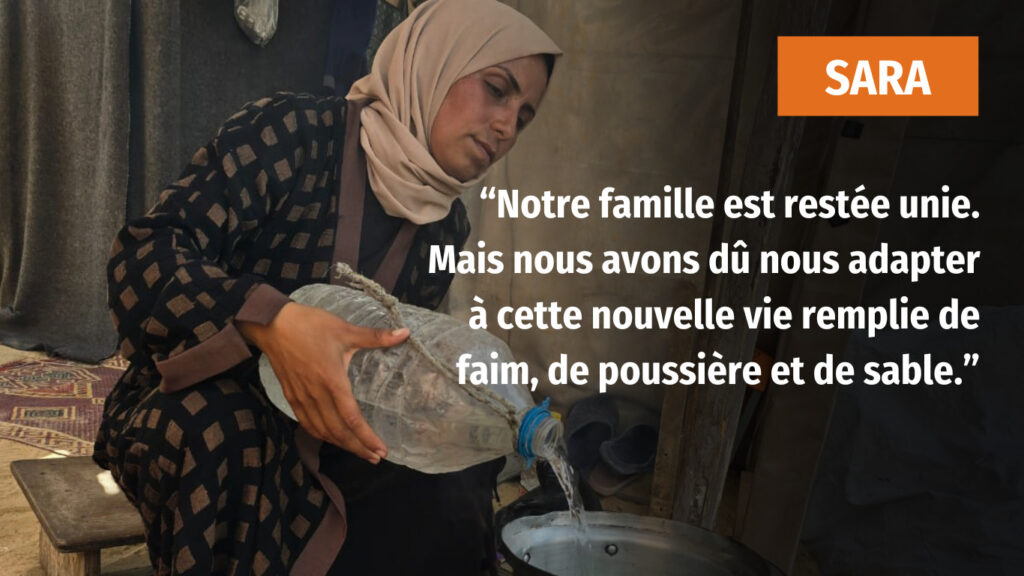 Une femme cuisine à Gaza